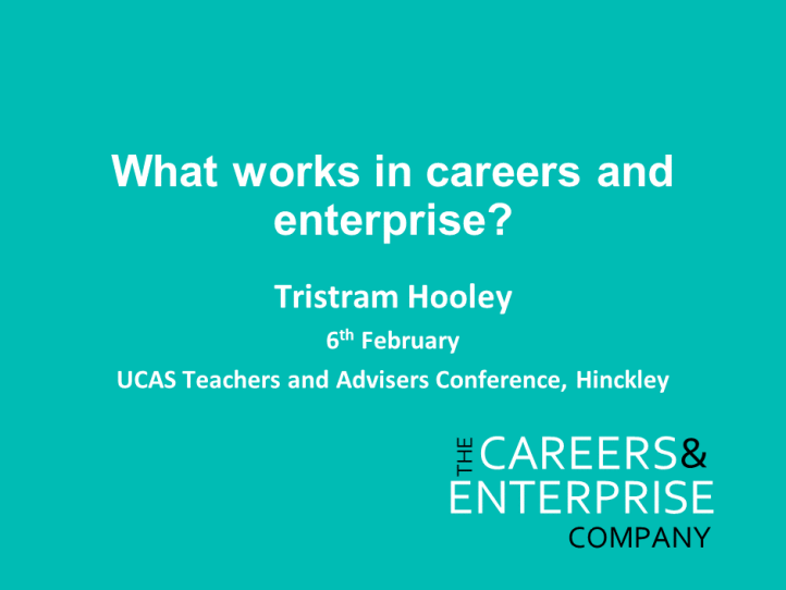 What works in careers and enterprise